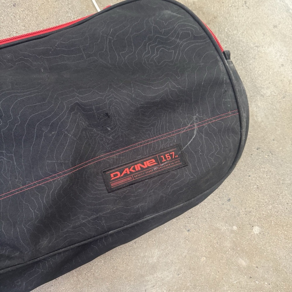 Dakine Topographic Snowboard Bag 157cm Luggage Storage Black Red Outdoor Straps - Picture 7 of 11